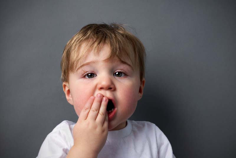 Child with dental injury